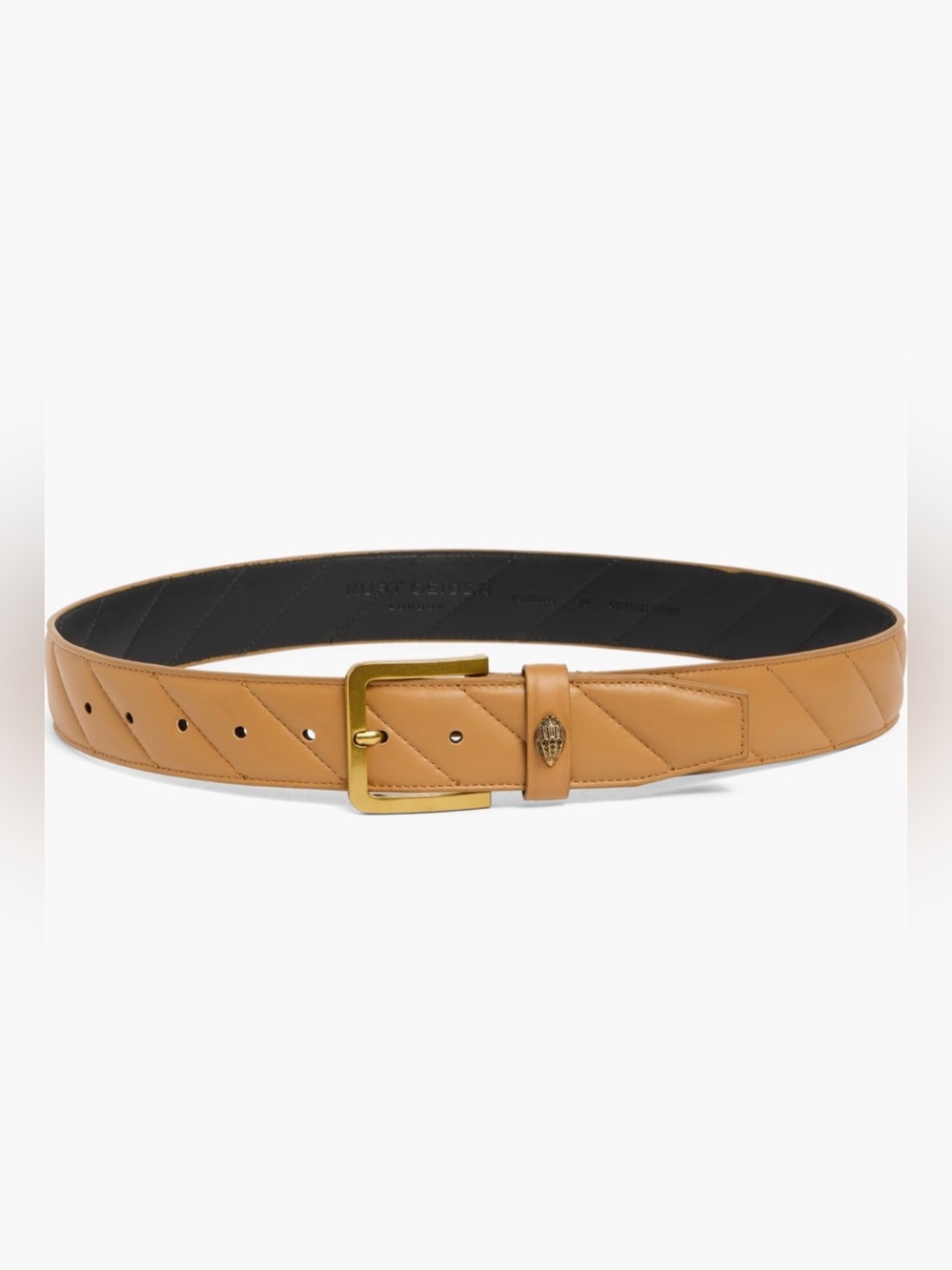 NWT Kurt Geiger London Eagle Buckle Quilted
Leather Belt